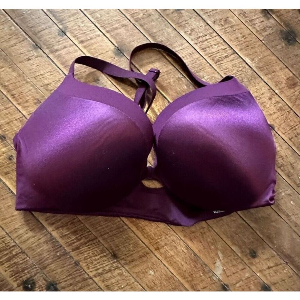 Victoria’s Secret satiny racerback sexy burgundy 36C bra